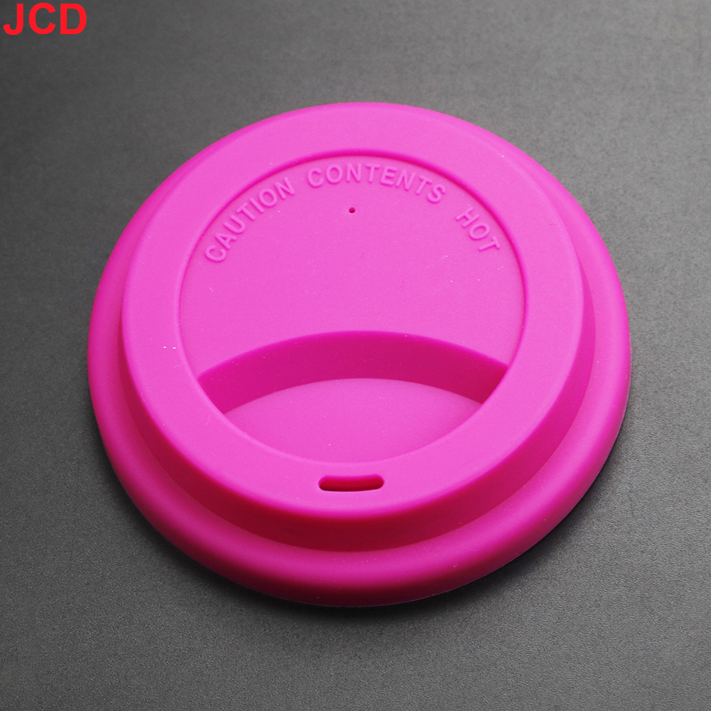 1 Stuks 9.5Cm Universele Siliconen Mok Cup Cover Afdichting Beschermende Deksel Warmte Temperatuur Bewaren Stofvrij Voor Thee/Koffie/Melk Beker: Roze
