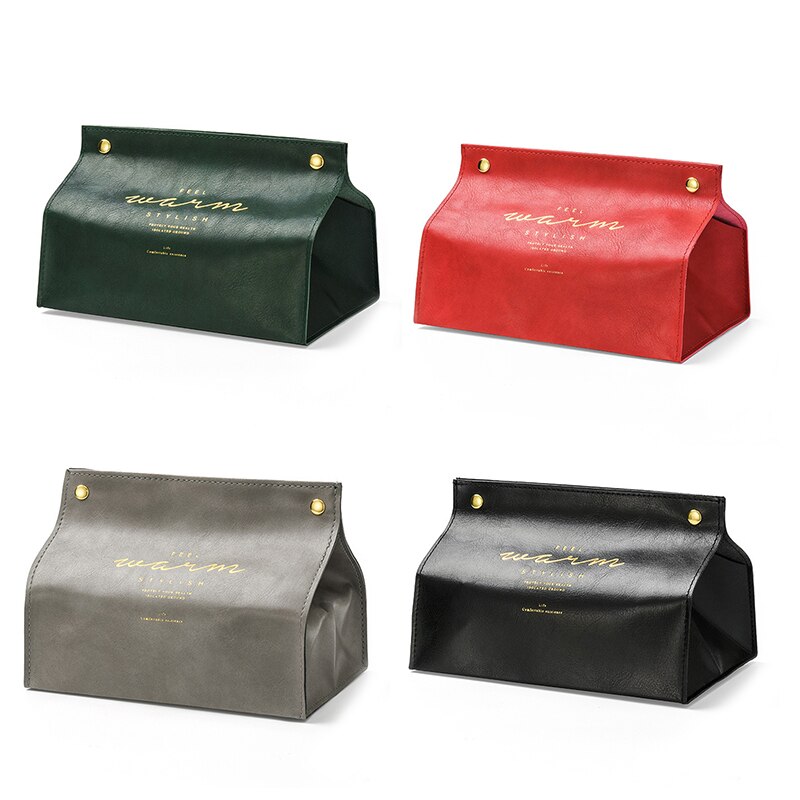 Tissue Dozen Nordic Lederen Papier Doos Woonkamer Thuis Creatieve Tissue Papieren Zak Papieren Zak Auto Salontafel Pape Opslag doos