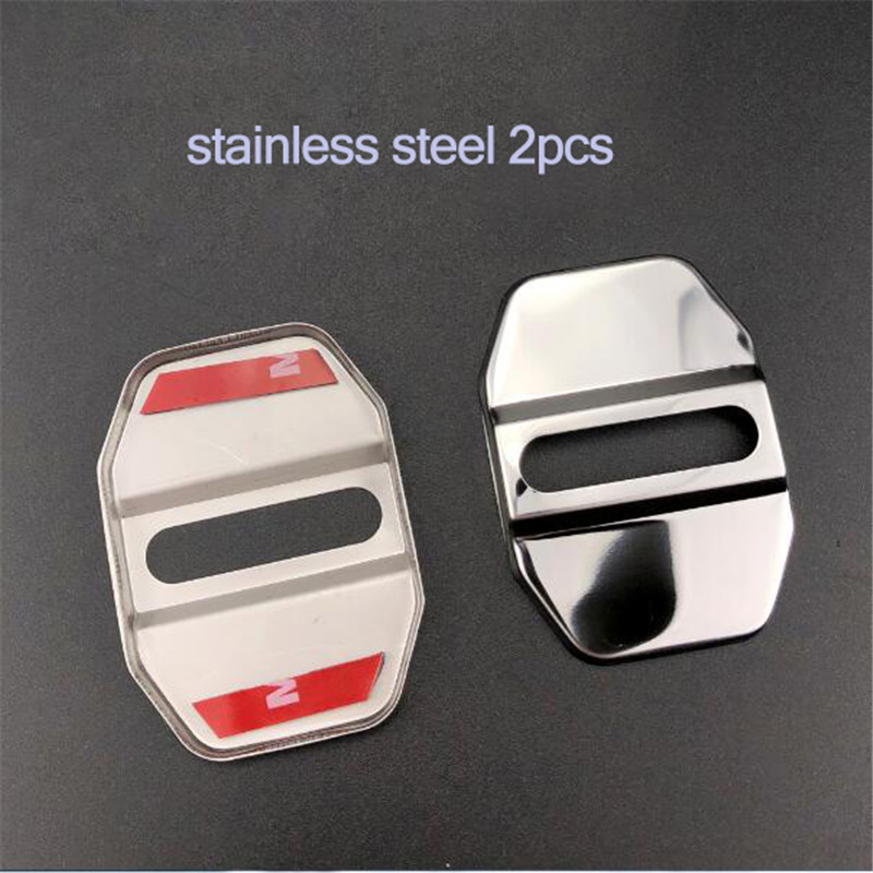 Car Styling Door Lock Buckle Cover Protection Shell Personality Accessories For Mini Cooper F55 F56 F57 F60 F54: Stainless Steel 2pcs