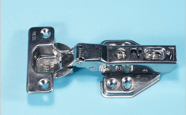 1pcs Cabinet Hinge Stainless Steel Cupboard Door Hinges Wardrobe Damper Closer Kitchen Furniture Full/Half/Embed: A2 HalfOverlay
