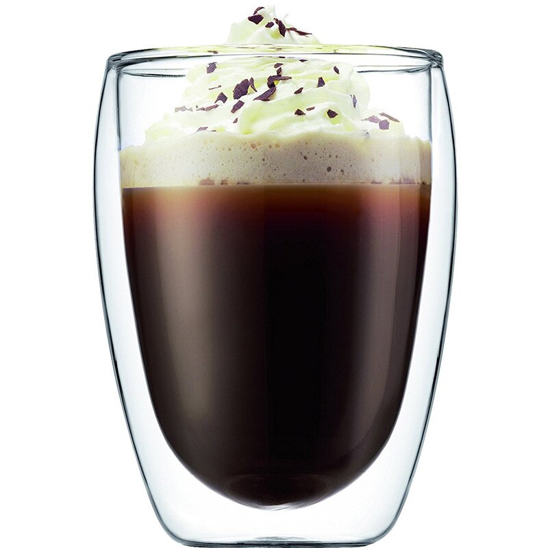 Aiee Heat-resistant Double Wall Glass Tea Cup Coffee Cup Mugs Transparent Insulation Beer Glasses Cups Beer Mug Cup Drinkware