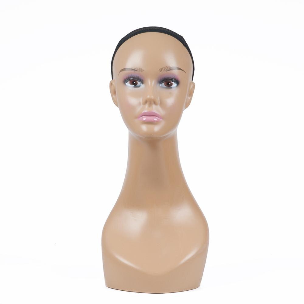 PVC femmina Testa di Manichino Gioielli di Vendita Per La Parrucca E Cappello di Visualizzazione