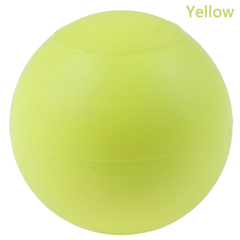 1Pcs Fitness Massage Ball TPE Rubber Hockey Lacrosse Ball 63mm Trigger Point Relaxation Self Massage: Yellow