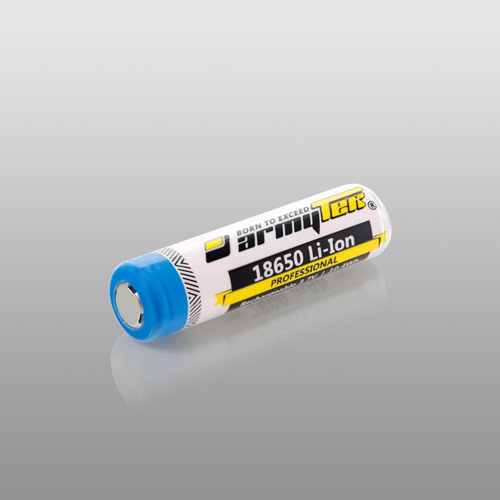 Armytek 18650 Li-Ion Batterij 2800 Mah Oplaadbare Batterij Beschermd Voor Zaklamp/Torch Alleen