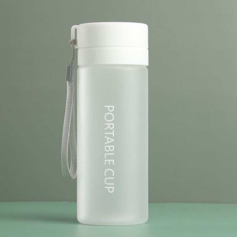 Plastic Cup Mannelijke En Vrouwelijke Studenten -Proof Water Cup Outdoor Cup 02: 600 ml White B
