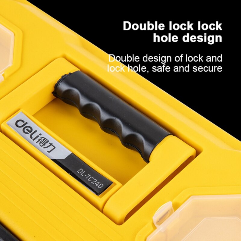 Reinforced Tool Box Thickened PP Plastic Storage Box Car Multi-function Repair Tool Box Household Hardware Storage Box