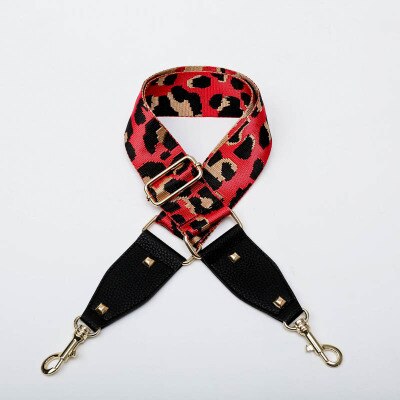 HJKL kolorowe torby na pasek pasek akcesoria do Leopard ziarna moda regulowany pasek na ramię torebka akcesoria dekoracyjne torby: E