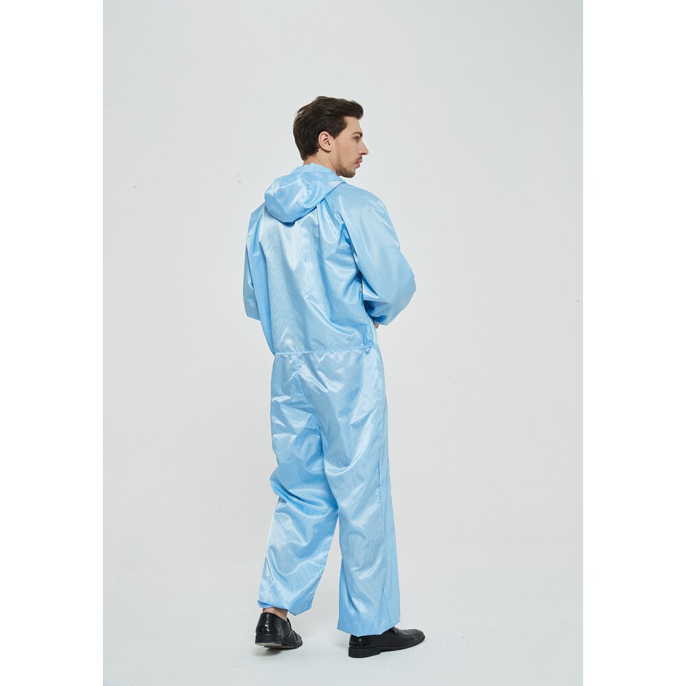 Work Clothes Uniform Anti-Static Hooded Jumpsuit Pants Universal Protective Clothing Food Factory Casual Lab coats Coveralls