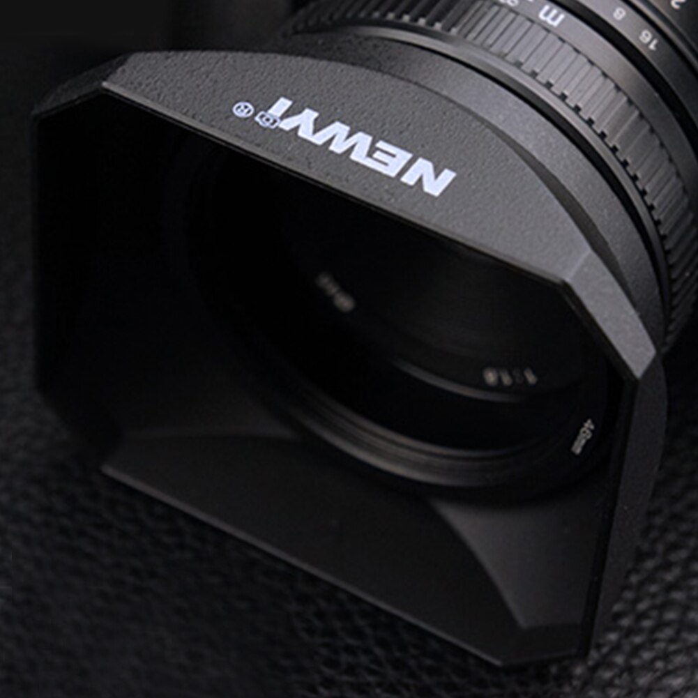 Easy Install Accessories Camera Square Shape Adjustable Practical Photographic Outdoor Retro Style Anti Glare Lens Hood