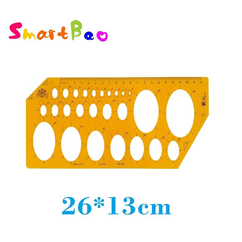 Ellipse Drafting Template 26 Sizes Oval Architectural Drawing Template K101