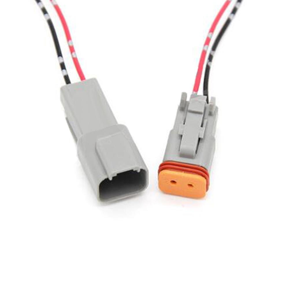 1 set deutsch  dt06 dt04 bil vattentäta kontakter hane och hona butt plug med tråd 2 3 4 6 8 12 stift 22-16 awg: 2p