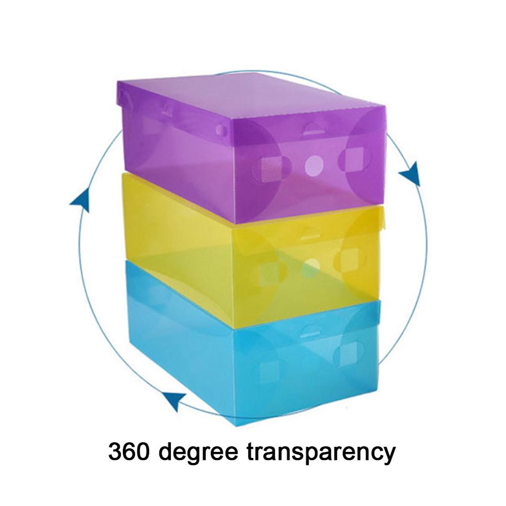 Transparante stofdichte schoenendoos plastic schoenen organizer container conmestic opbergdoos diversen opbergruimte
