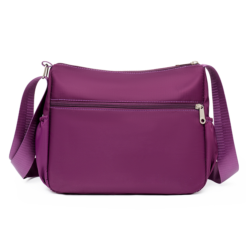 Taske dame skuldertaske med stor kapacitet vandtæt og slidstærk multi-lomme pendler fritid udendørs crossbody-taske