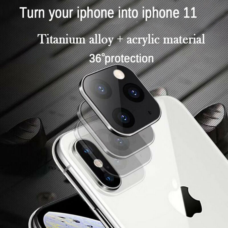 Lens Sticker for iPhone X XS MAX Camera Cover Seconds Change to iPhone11 Pro MAX