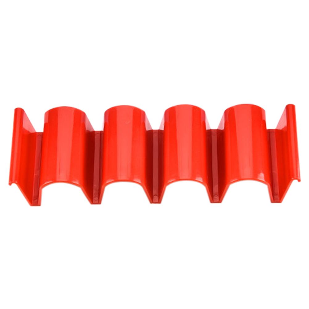 Kitchen Taco Holder Stand Innovative Colorful Taco Rack 24 Tacos Holding Plate for Making Delicious Tacos Pancakes Holder: Red