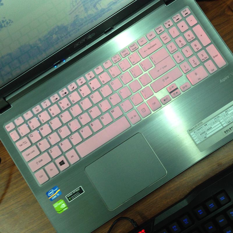 Funda de silicona para Acer Aspire V5-572G, V5-572, V5-573G, V15, V5, 572G, Vn7-591G, V5-571Pg, 15 pulgadas, para portátil y teclado