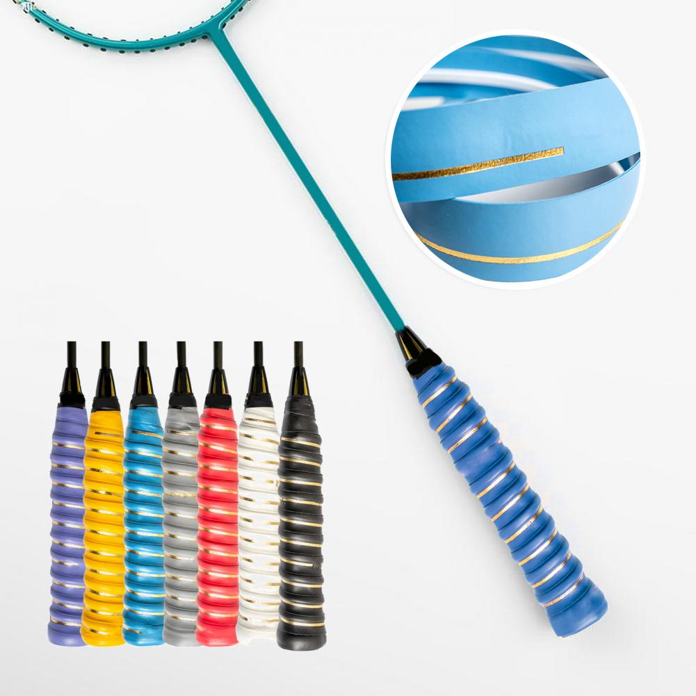 Cinta de agarre para raqueta, antideslizante, absorción del sudor, caña de pescar de poliuretano, a prueba de golpes, Cinta de agarre para MANGO de raqueta para tenis
