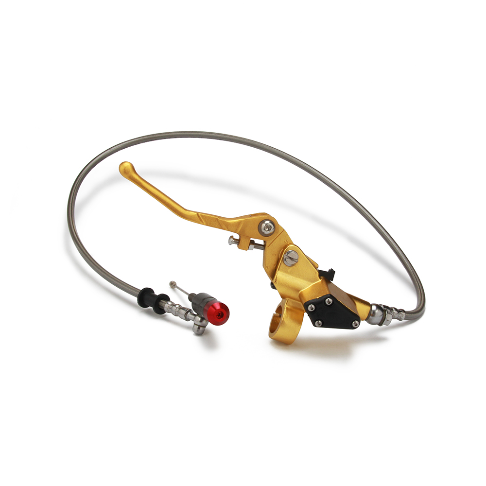 Embrayage hydraulique avec maître-cylindre argenté, 1200mm, pour moteur Vertical 125-250cc, pour moto, Dirt Bike, Motocross,: Or