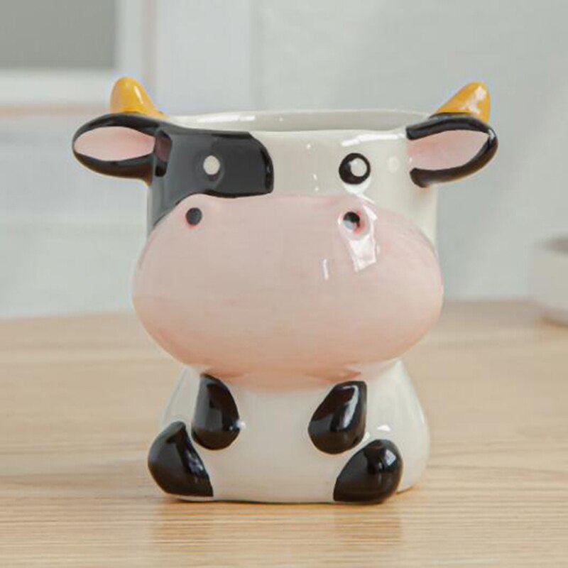 Maceta de cerámica con forma creativa de Animal para plantas, macetas para bonsái, macetas para planta para decoración del hogar