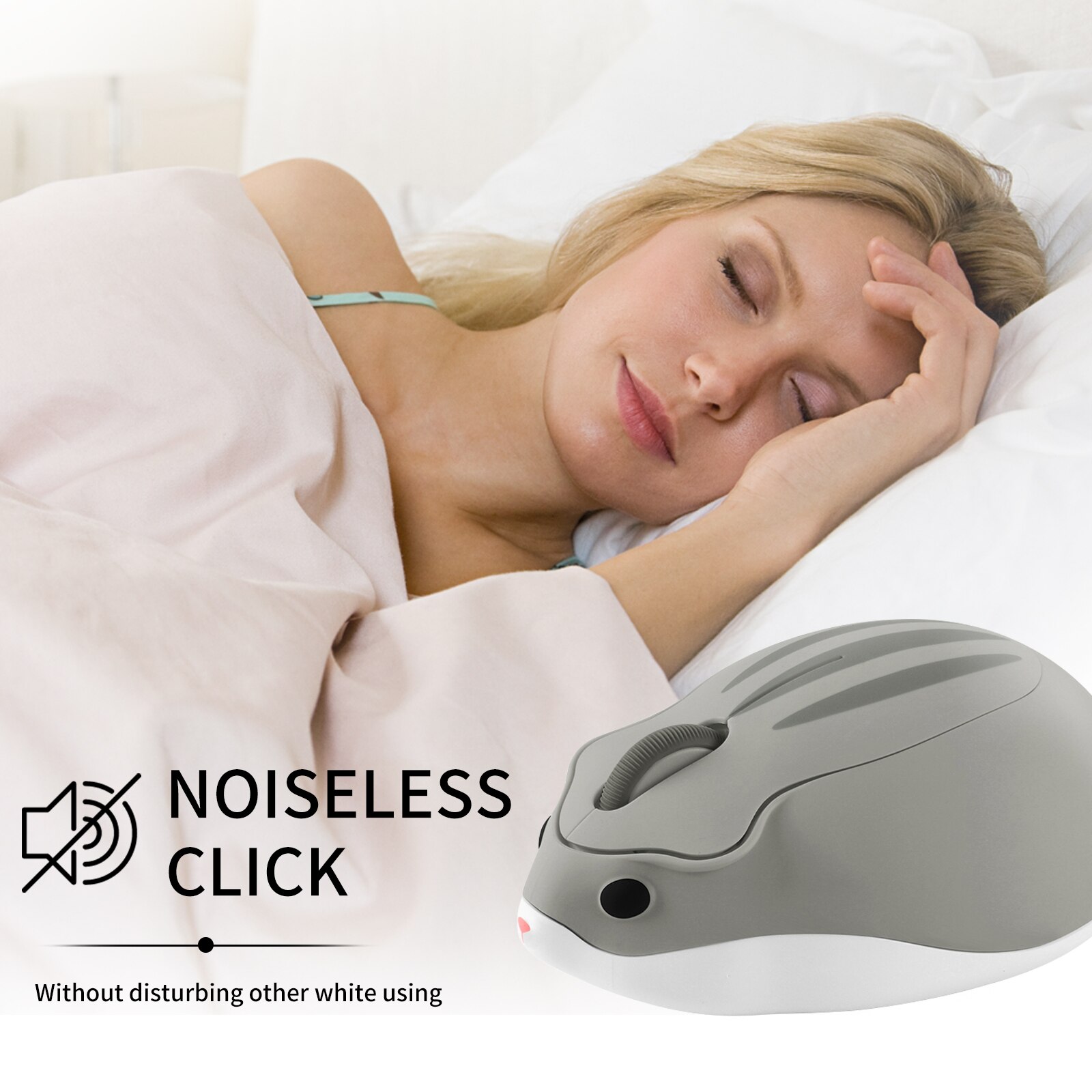 Cute Cartoon Wireless Mouse USB Optical Gaming Mouse Pink Hamster PC Mice 3D Mini Ergonomic Office Mause For Laptop Kids