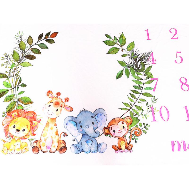 Novo animal dos desenhos animados do bebê fotografia cobertor infantil swaddle toalha de banho cobertores crianças foto pano de fundo