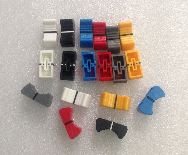 100 sztuk 8 MM mikser potencjometr suwakowy suwak garnek czapka/głośnik sceniczny wzmacniacz miksujący przełącznik czapka 6 kolor