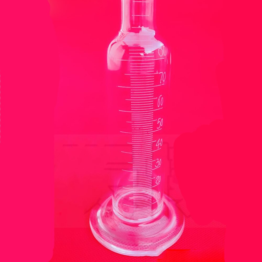 100ml different neck Laboratory Cylinder Graduated Glass Measuring Cylinder Chemistry Laboratory Measure