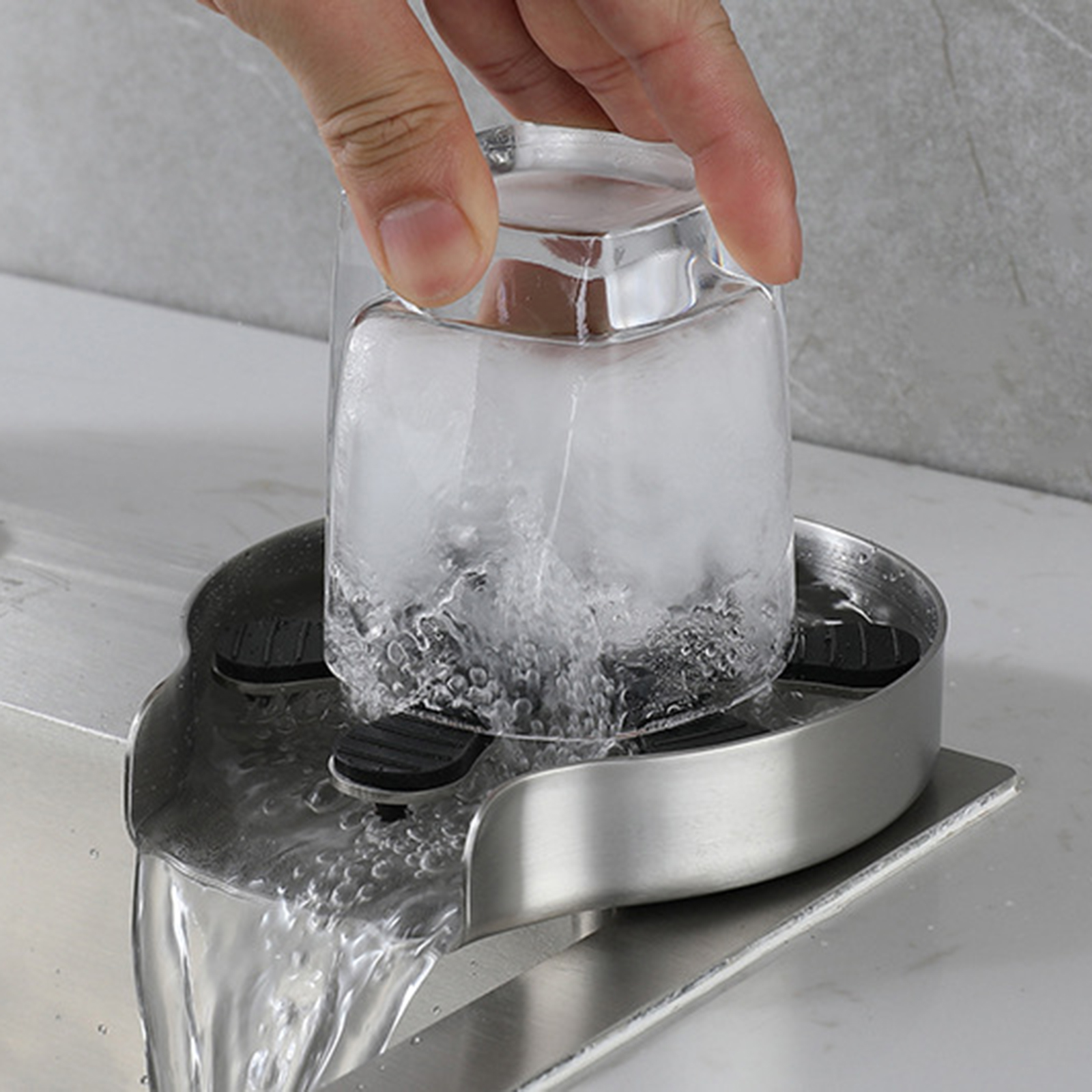 Wastafel Kraan Glas Rinser Accessoires Diy Vervanging, Fles Cup Washer Attachment Efficiënte Brede Toepassing Cup Schoner Stevige