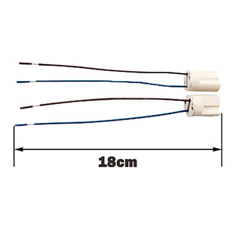 5 stks G9 LED Lamp Socket 250 v 2A 18 cm Keramische Socket G9 Type Halogeen Lamp Houder voor G9 LED Lamp licht
