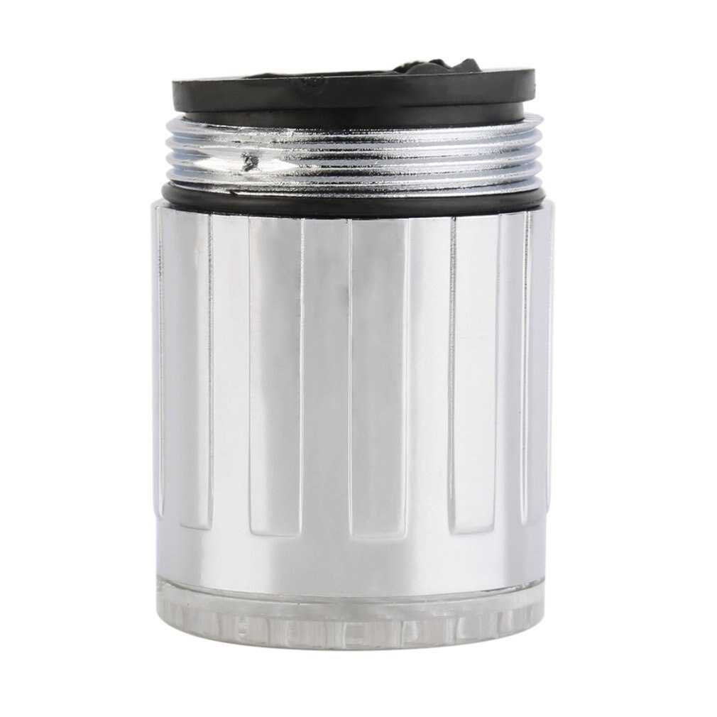 Creatieve Temperatuur Sensor Led Light Water Kraan Tap Glow Verlichting Douche Spuiten Kraan Voor Keuken Badkamer: silver single blue