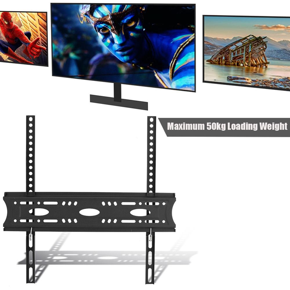 Tv väggfäste maxad belastning 50kg inte löst för 30/32/42/55/60 tum lcd/led tv-hållare stöd bildskärmsfäste enkel installation