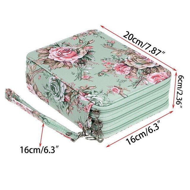 72 Holes Pencil Case School Cute Big Pencilcase for Girl Boy Cartridge Pen Box Large Pencase Storage Bag Kawaii Penal Stationery: Rose