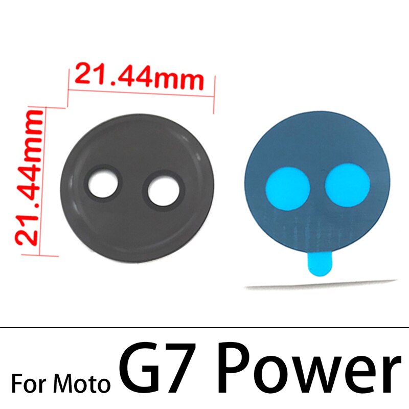 2 Pcs/Lot ,For Motorola Moto G9 Plus X4 G8 Play G6 G5 G5s G8 Plus Z2 Force Play G7 Power Back Rear Camera Glass Lens + Adhesive