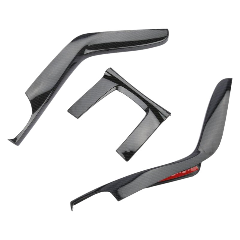 3Pcs Car Interior Gear Box Console Panel Frame Cover Trim Sequin Decoration Car Accessories for Honda Civic 10Th 16-17