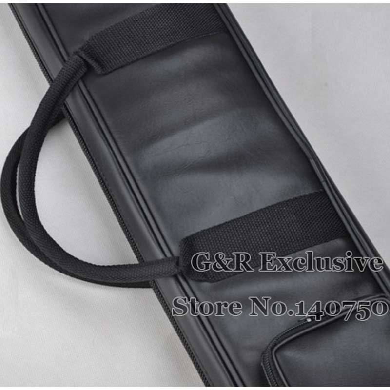 Chinese Fluit Dizi & Xiao Case Zwart Imitatie Lederen Tas Traditionele Muziekinstrument Flauta Pouch Cover Kan Houden 4 Fluiten