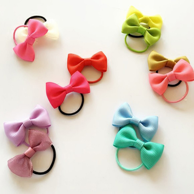 10 unids/lote niños de dibujos animados elástico cintas del pelo para bebés chica de diadema arcos accesorios para el cabello niñas