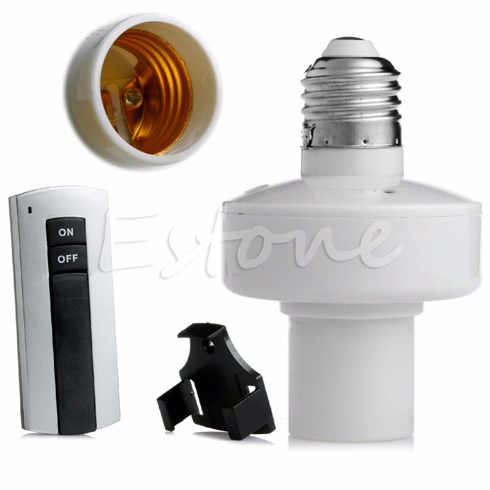 E27 Screw Wireless Remote Control Light Lamp Bulb Grandado
