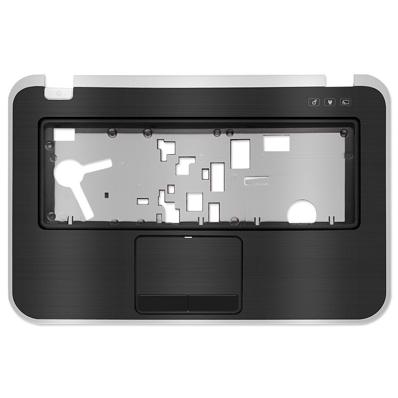 Original For DELL Inspiron 15R 5520 5525 7520 M521R 0T87MC Laptop LCD Back Cover Palmrest Upper Case Bottom Case Black 5520: gray with touchpad