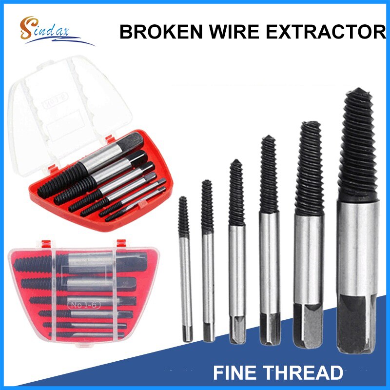 Broken Wire Extractor Used for Broken Water Pipe of Faucet Triangle Valve 5PCS/6PCS Sliding Screw Broken Screw Extractor Set