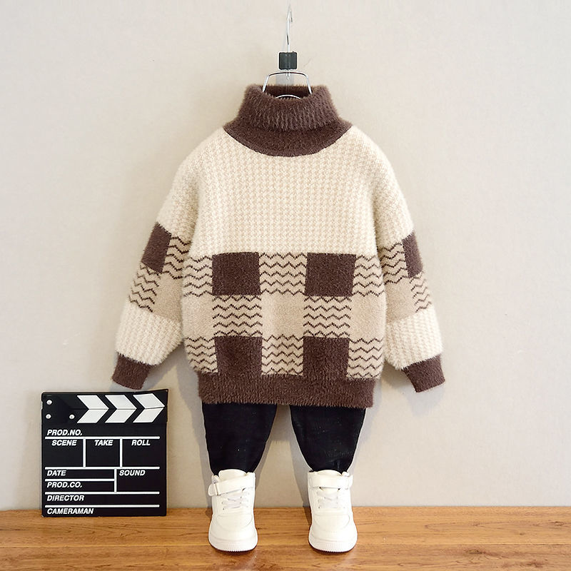 Suéteres de punto para niños adolescentes, ropa de primavera, otoño e invierno, 2, 3, 4, 6, 8, 10 y 12 años,: coffee / 3 años