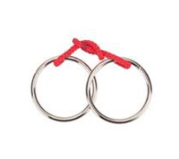 Iq Touw Metalen Houten Puzzel Logic Brain Teaser String Puzzels Spel Voor Volwassenen Kids: Model 7