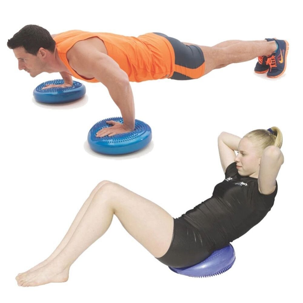 Yoga Balance Pad Fitness Yoga Core Training Cushion Inflatable Stability Balance Disc Balancing Pads Workout Training Tools