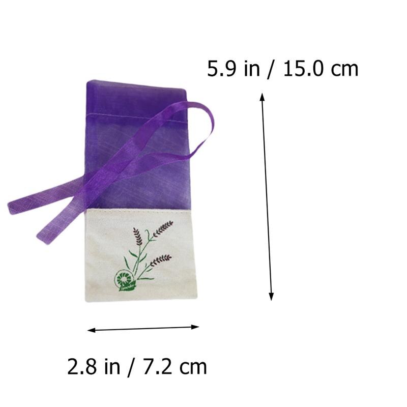 12pcs Drawstring Sachet Bags Lavender Sachets Empty Sachets Bags Gauze Storage Bags for Spice Packing