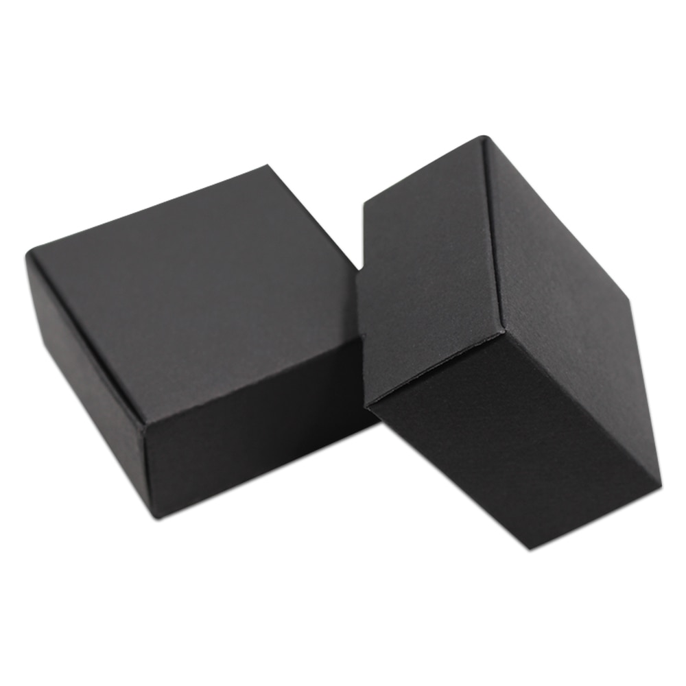 20 stks/partij Zwart/Wit Kraftpapier Geschenkdoos Zeep Sieraden Pakket Craft Box voor Wedding Party Kleine Kartonnen Candy Verpakking