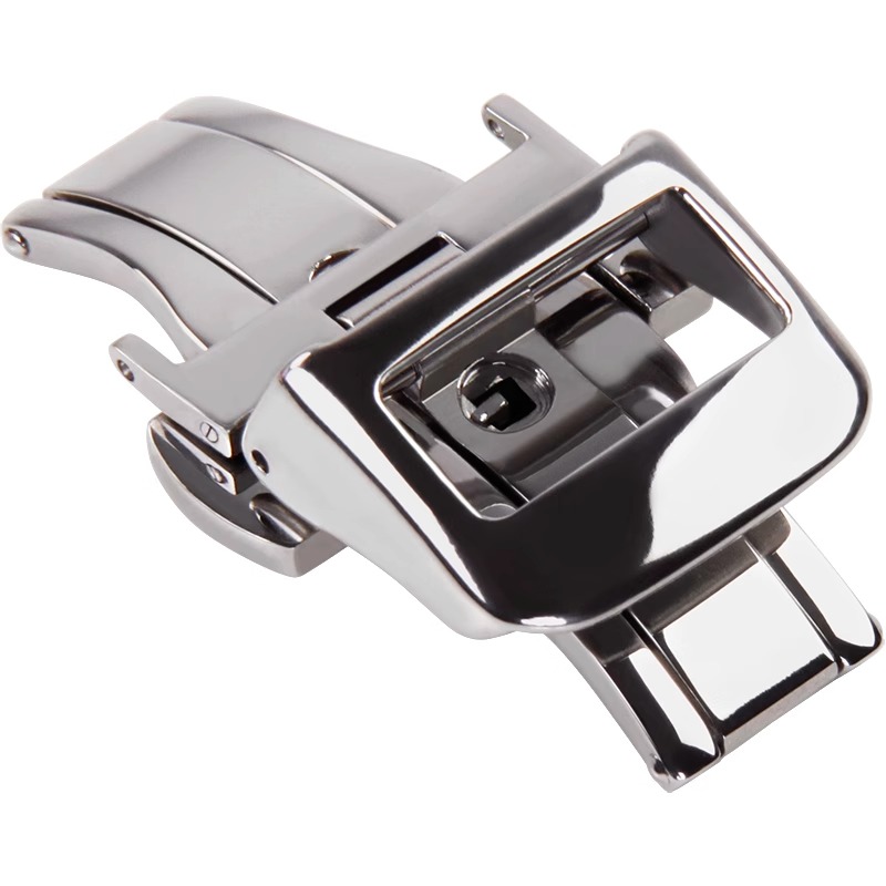 16mm 18mm 20mm Inzet Vlindergesp voor Jaeger LeCoultre Lederen Horlogeband Rubberen Band Zilver Rose goud Vouwsluiting