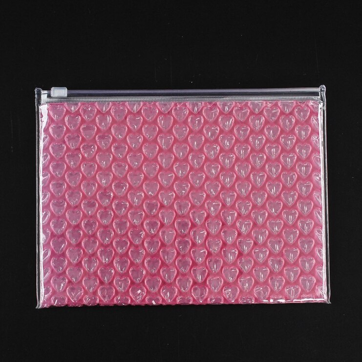20Pcs Bubble Mailer Color Plastic Ziplock Bubble Bags Waterproof Bag Logistics Shockproof Bag Business Supplies 21x16cm: pink