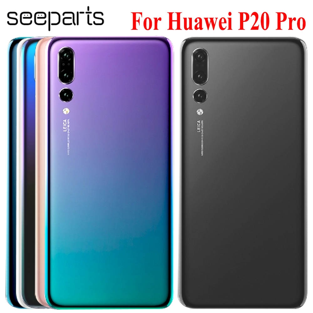 Back Glass 6.1" For HUAWEI P20 Pro Back Battery Glass Cover Rear Door Housing Case For huawei p20 pro Battery Cover