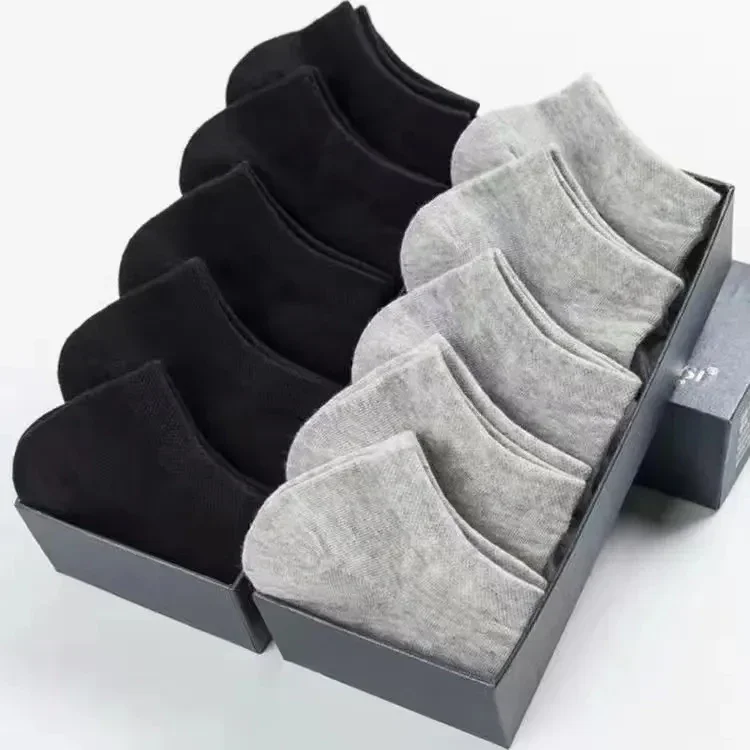 Calcetines de corte bajo para hombre, medias transpirables de color blanco y negro, antideslizantes, informales, deportivas, de negocios, 2 a 10 pares: XXS / Verde rojo