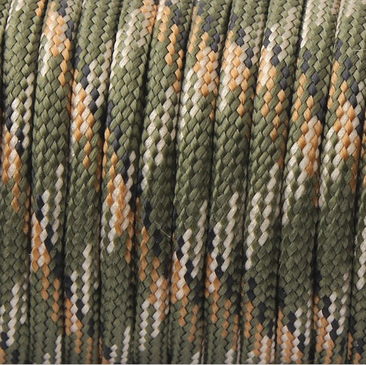 550 Paracord 10/20/31m 7 hebras 4mm cuerda de paracaídas accesorios de tienda para hacer cordón pulsera Collar de perro Idea: Marrón / 20 m