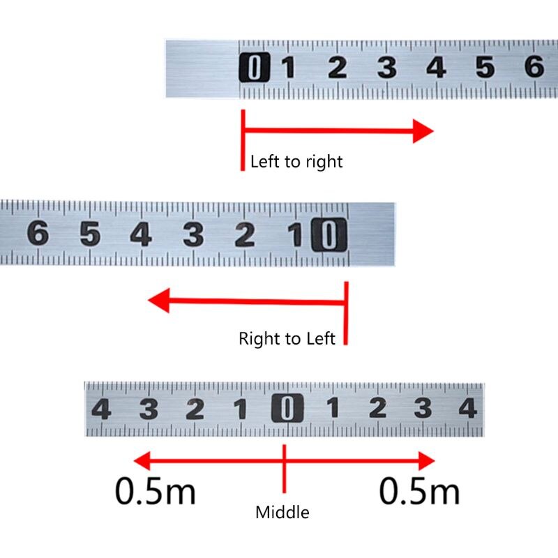 Tape Measure Metric 1M-5M Miter Track Measuring Tape Steel Ruler For T-track Router Saw Table Woodworking Tools